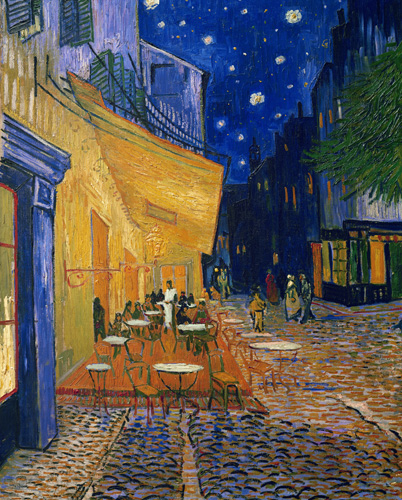 The Café Terrace on the Place du Forum, Arles, at Night