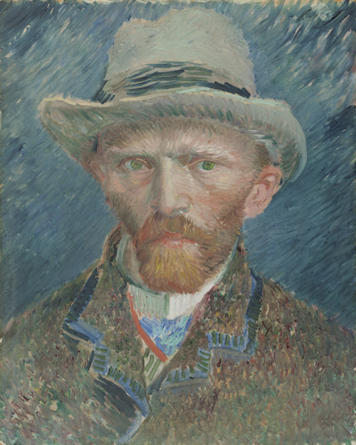 Self-Portrait with Grey Felt Hat