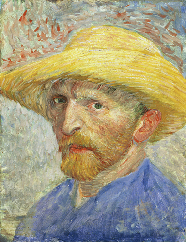 Self-Portrait with Straw Hat