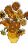 Van Gogh's vase with fifteen sunflowers